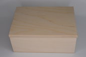 Scatola rettangolare in legno di faggio cm 16,5x11,5x9