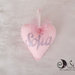 cuore rosa con nome da appendere fiocco nascita nonni decorazione cameretta appendi porta personalizzabile