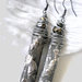 Etnic silver long earrings