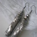 Etnic silver long earrings