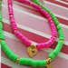 Collana verde fluo