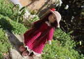 Bambola da collezione Rachele amigurumi