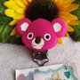 Clip in silicone alimentare "Koala" -fuxia scuro-