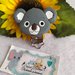 Clip in silicone alimentare "Koala" -Grigio scuro-