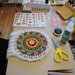 Mandala scacciasogni realizzato a mano con decorazione in QUILLING