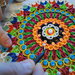 Mandala scacciasogni realizzato a mano con decorazione in QUILLING