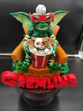 Statua figura Gremlins 3d al cinema, mogwai