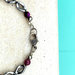 Collana "Purple" con pietre d'Agata e pendente vintage