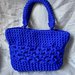 Borsa in fettuccia blu