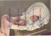 Trasferimento immagine cartolina d'epoca neonato viaggiata file stampabile jpg
