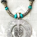 Collana "Grand Tibet 1" con pendente tribale argento antico