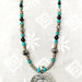 Collana "Grand Tibet 1" con pendente tribale argento antico