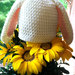 Cappellino in cotone con orecchie coniglietto per neonato