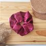 Scrunchie Satin Animalier Bordeaux - Elegantiny