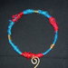 Spiral Bracelet Bangle with silk