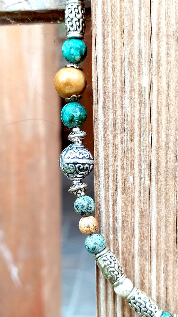 Collana Navajo Con Perle Turchesi E Fiocco – Gioiello Western Per Donna – CHISOONBANNER - 4