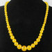Collana donna con perle in gradazione 6-14 mm di autentico topazio giallo pietre dure naturali chakra cristalloterapia