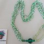 COLLANA PERLINE “VERDE SMERALDO”