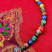 Collana in stile nepalese con pendente "Mala" a goccia