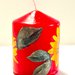 Candela decoupage girasole 