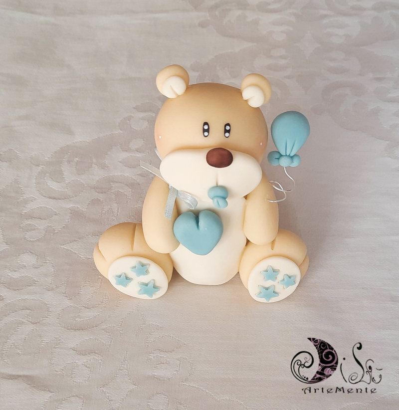 Toppers per torta con orso Decorazione per baby shower Mini
