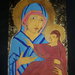 Quadro Pirografato a mano.  Beata Vergine di San Luca 
