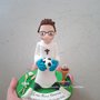 Cake Topper portiere calcio fimo personalizzabile