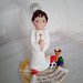 Top cake torta bimbo comunione tema calcio