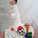 Top cake torta bimbo comunione tema calcio