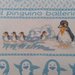 asciugamanino azzurro pinguini