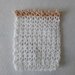 Sacchettino portaconfetti 🤍🤎 bianco/ecrú traforato, con laccetto/decoro con piccoli fiori 🌸🌸 
