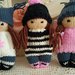 Bambolina Comfort Dolls lavorata ai ferri in lana, da regalare come bomboniera o tenere per compagnia, da appendere alla borsa o solo per giocare 