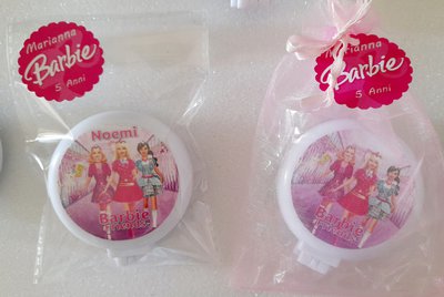 Portachiavi gadget personalizzati Barbie regalino compleanno festa