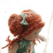 Bambola in stoffa Julie, altezza 30 cm, con set di vestiti a fiori