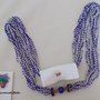 COLLANA PERLINE BLU ELETTRICO