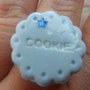 anello cookie azzurro