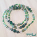 Collana lunga mix di perle Green