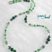 Collana lunga mix di perle Green