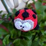 Coccinella amigurumi a uncinetto 