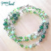 Collana lunga mix di perle Green