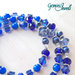 Collana lunga mix di perle Blu