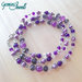 Collana lunga mix di perle Purple