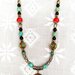 Collana "Mala" con pietra Howlite e perline Nepalesi
