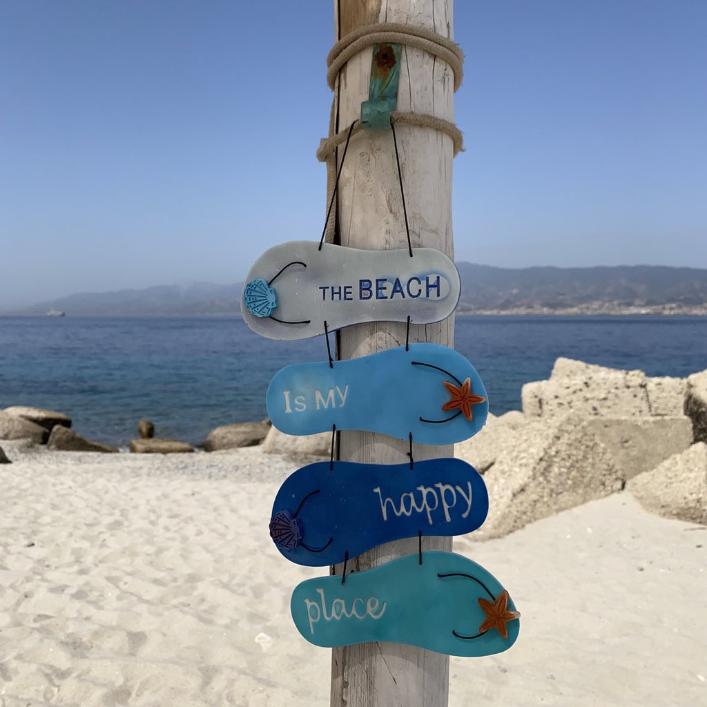 Ganci Da Parete Nautici A Tema Spiaggia – Set Da 5 Pezzi In Legno E Ferro – Decorazione Marittima