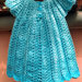 Per neonata, vestito celeste sfumato in cotone