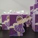 Scatolina scatoline porta confetti segnaposto nascita battesimo ballerina danza comunione compleanno tenda glitter