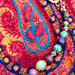 Collana tibetana "Mala Viola" con Turchese Africano e perline nepalesi