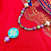 Collana tibetana "Mala Viola" con Turchese Africano e perline nepalesi