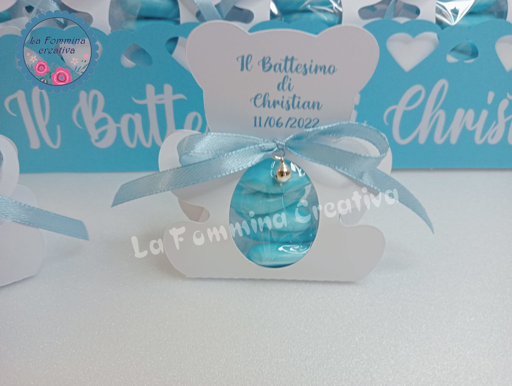 Kit Battesimo personalizzato. - Feste - Bomboniere - di la Fommina
