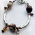 Bracciale bordeaux e beige #62